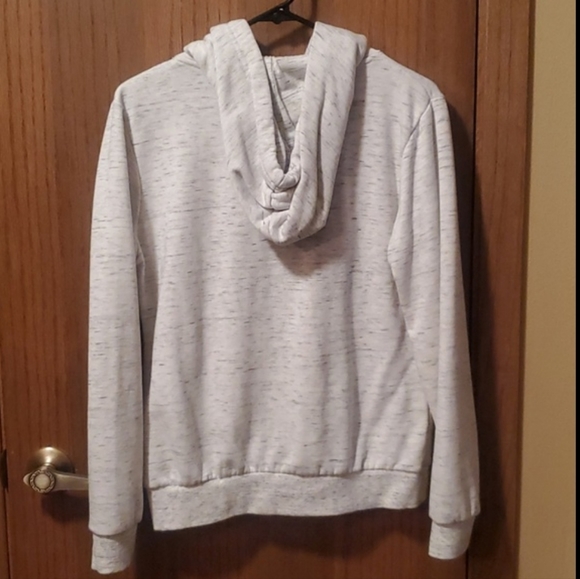 Size S White/Gray Pullover Sweatshirt - Picture 4 of 4